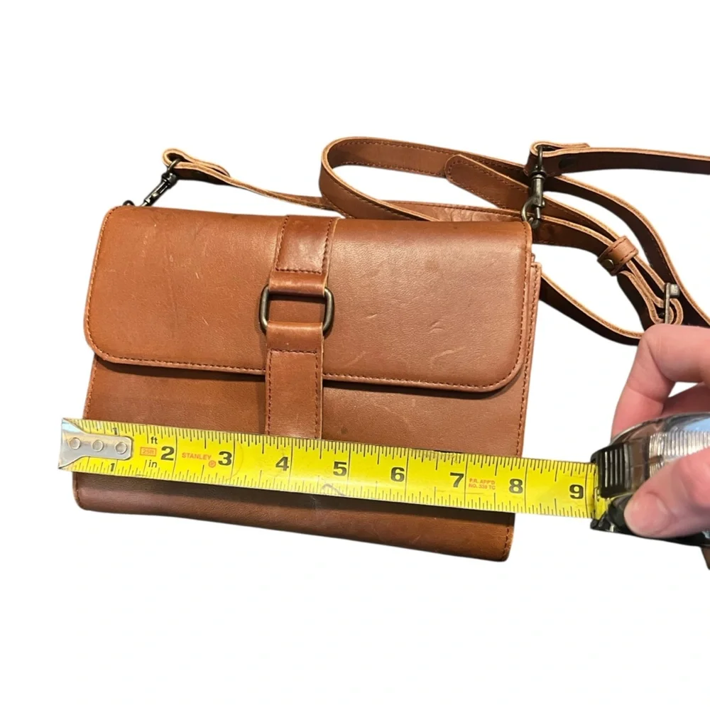 Eddie Bauer Brown Leather‎ Crossbody Bag - Picture 14 of 16